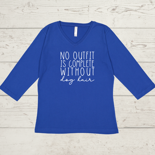 3/4 Sleeve V Neck T-Shirt