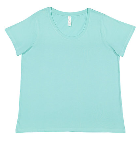 Womens Curvy Fit Scoop Neck Tee